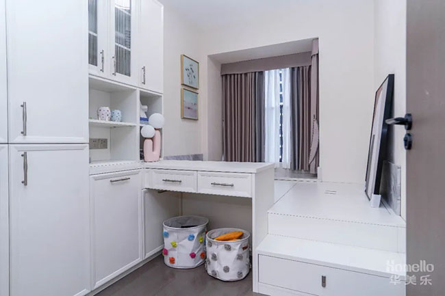 125㎡現(xiàn)代四居，合理利用軟裝布局，小空間也有大收納